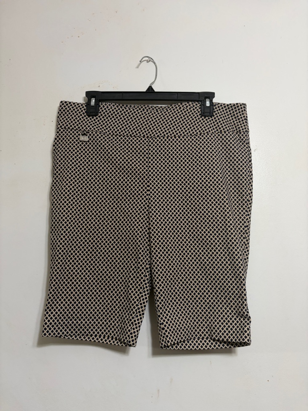 Rafaella Navy and Cream Polka Dot Pencil Skirt